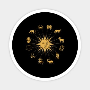 Sun and Moon - all zodiac signs Magnet